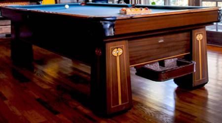 The Regina – a beautifully restored antique Brunswick billiards table