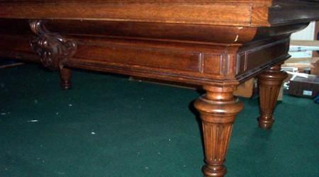 Schleiffer, restored antique billiards table