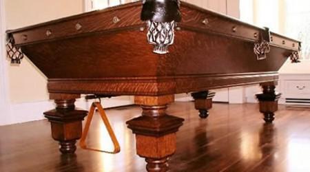 The Southern, restored antique billiard table