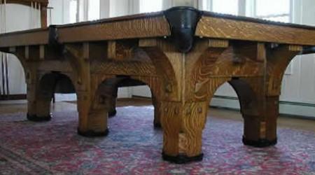 St. Bernard Mission, Brunswick antique pool table