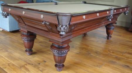 Billiards Sunburst Union League restored table