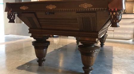 Antique Improved Union League billiards table