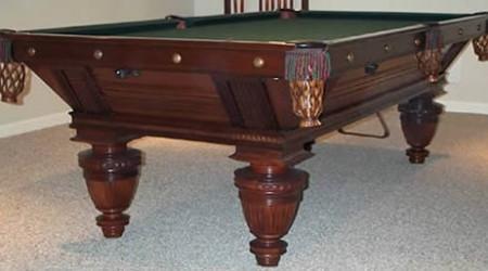 Restored Improved Union League biliards table
