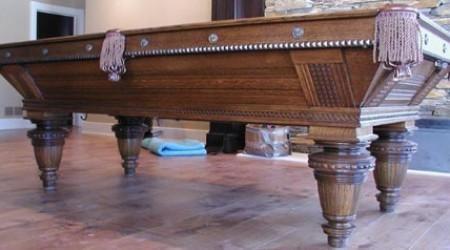 Fully restored Improved Union League antique pool table
