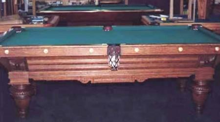 Union League Expert billiards table (restored)