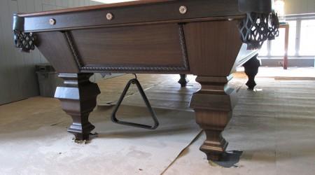 Antique restoration project: Universal billiards table