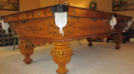 Antique pool table W.H. Griffith Ivy