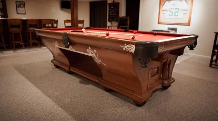 Cabinet No. 2 fully restored antique billiards table