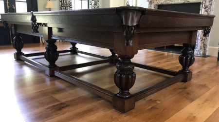 Elizabethan III restored antique billiards table