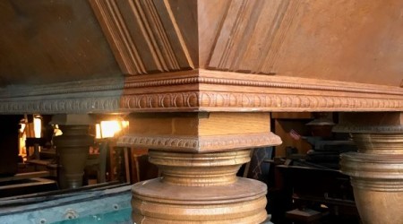 Before Restoration: Babcock billiards table