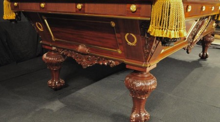 End view of Oliver Briggs Custom billiards table