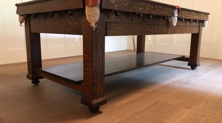 Restored "The Home Companion" billiards table