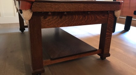 Antique "The Home Companion" billiards table