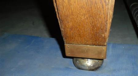 Leg of antique Bordeaux billiards table