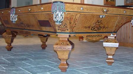 Restored Brilliant Novelty, antique billiard table restored