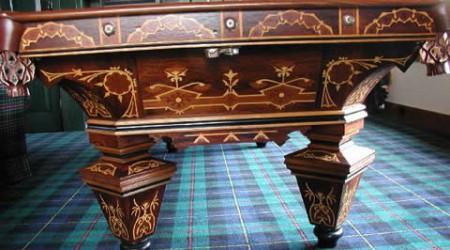 Fully restored Brunswick & Company antique billiards table