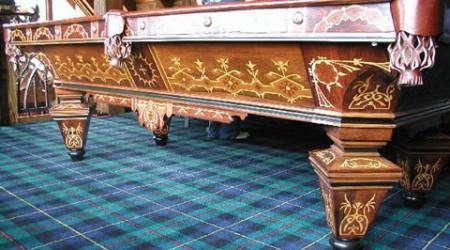 Billiards table by Brunswick & Company