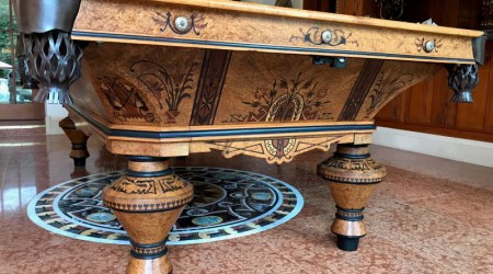 Brunswick & Company II: fully restored antique billiards table