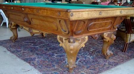 The California Standard, fully restored antique pool table for sale