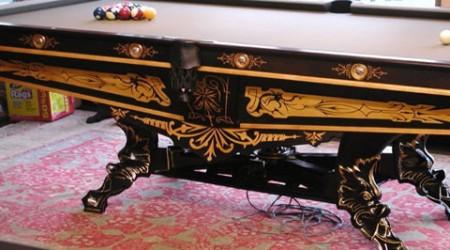 The Champion - original Brunswick restored billiard table