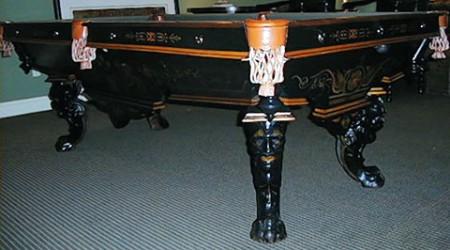 Fully restored  Charles Schulenburg billiards table