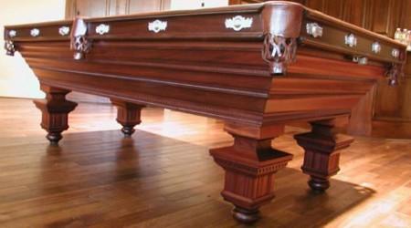 Newly restored to factory specs, The Chicago antique pool table