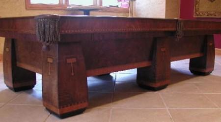 The Conqueror, restored antique pool table
