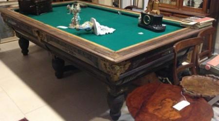 Deagostini Brothers billiard table before restoratioin