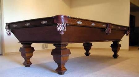 Restored Delaware, antique pool table
