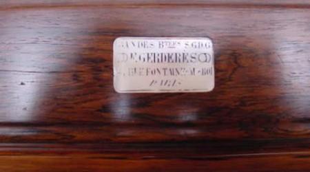 Original, antique E. Gerderes restored billiards table