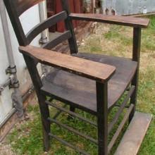 Single billiard chair (restored antique accessory)