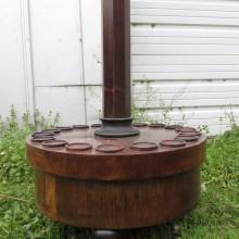 Base of Antique Rosewood Free Standing Cue Rack