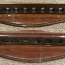 12-slot two-piece cue rack