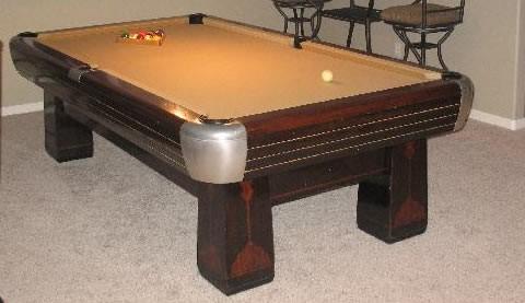 Antique billiard table done wrong