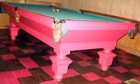 Damaged pool table (a pink Southern)