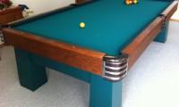 Damaged Brunswick Challenger pool table